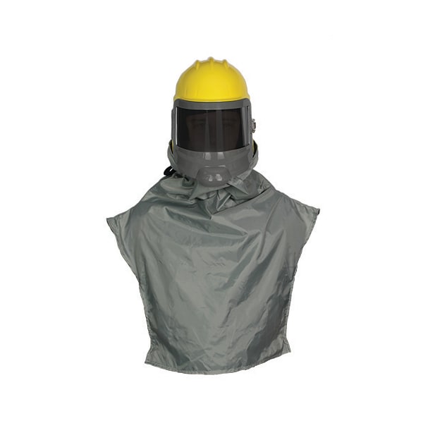 Bullard Hood with 28" Cape Assembly, CT Cool Tube, Breathing Tube, Hansen Compatible Flow Control Device, Belt, Myler Lens Cover (pack of 5), Chinstrap 10BGVX2830AC1000 - main